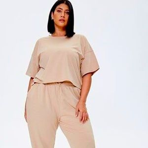 Forever 21- Plus Size French Terry Tee & Joggers matching set - NEW & NEVER WORN